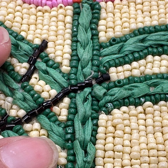 Anthropologie Hand-Beaded 'Tu Es Le Soleil' Clutch with Tassel - Picture 9 of 12